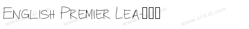 English Premier Lea字体转换